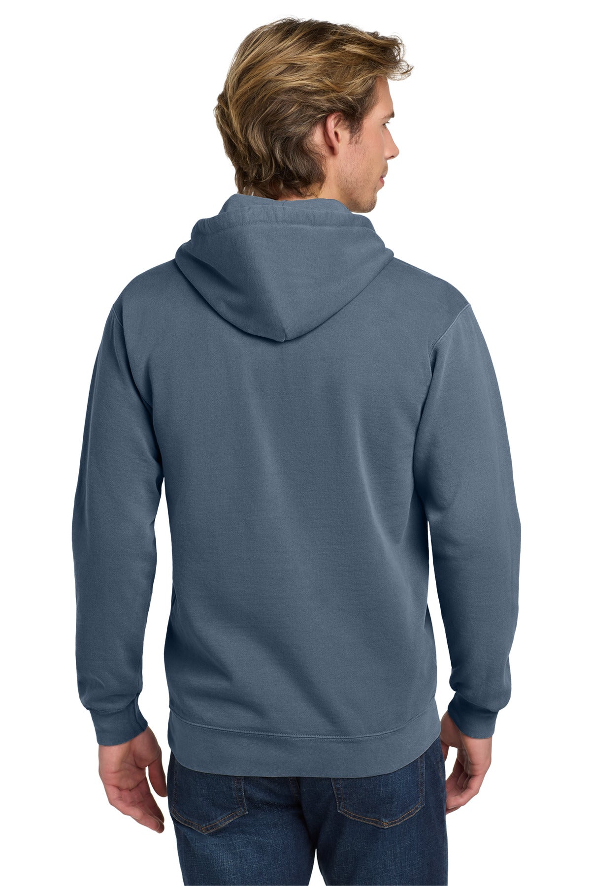 COMFORT COLORS  Ring Spun Hooded Sweatshirt - Blue Jean