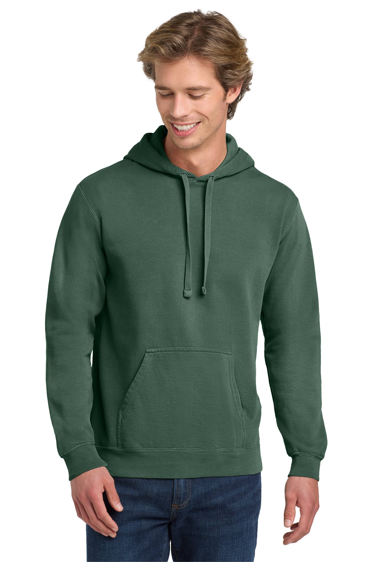 COMFORT COLORS  Ring Spun Hooded Sweatshirt - Blue Spruce