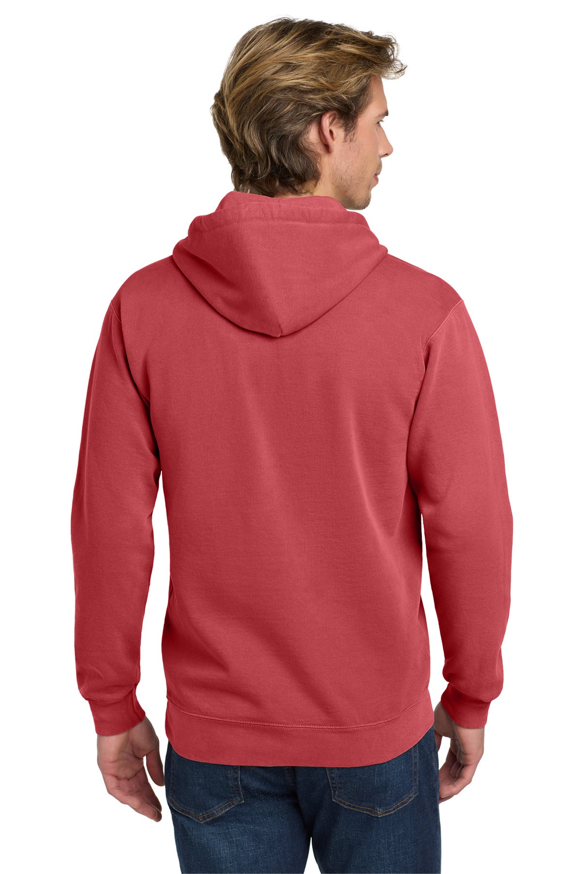 COMFORT COLORS  Ring Spun Hooded Sweatshirt - Crimson