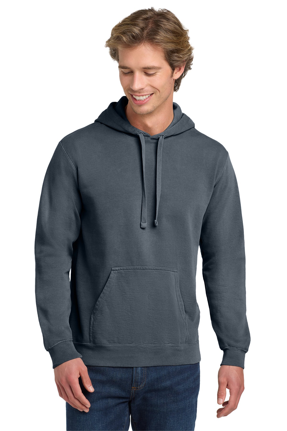 COMFORT COLORS  Ring Spun Hooded Sweatshirt - Denim