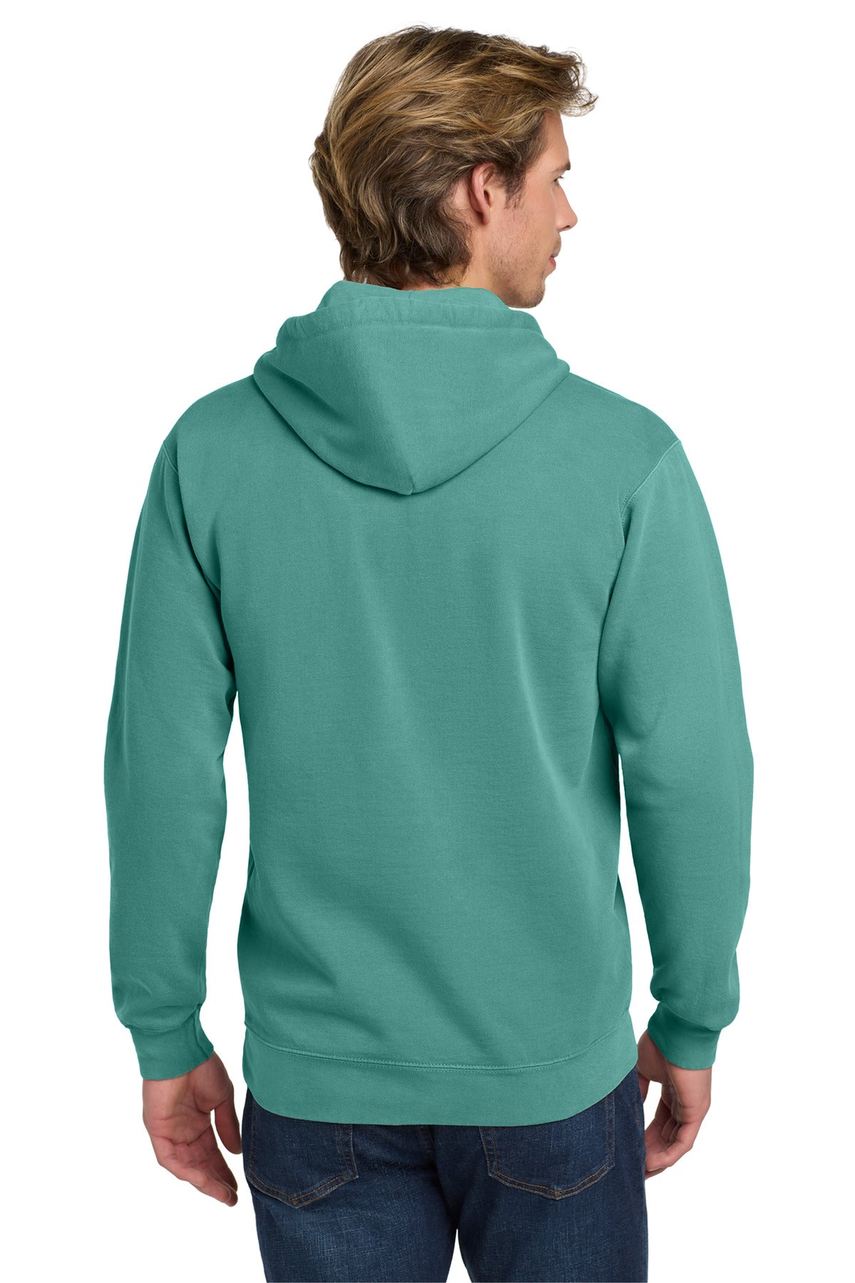 COMFORT COLORS  Ring Spun Hooded Sweatshirt - Seafoam