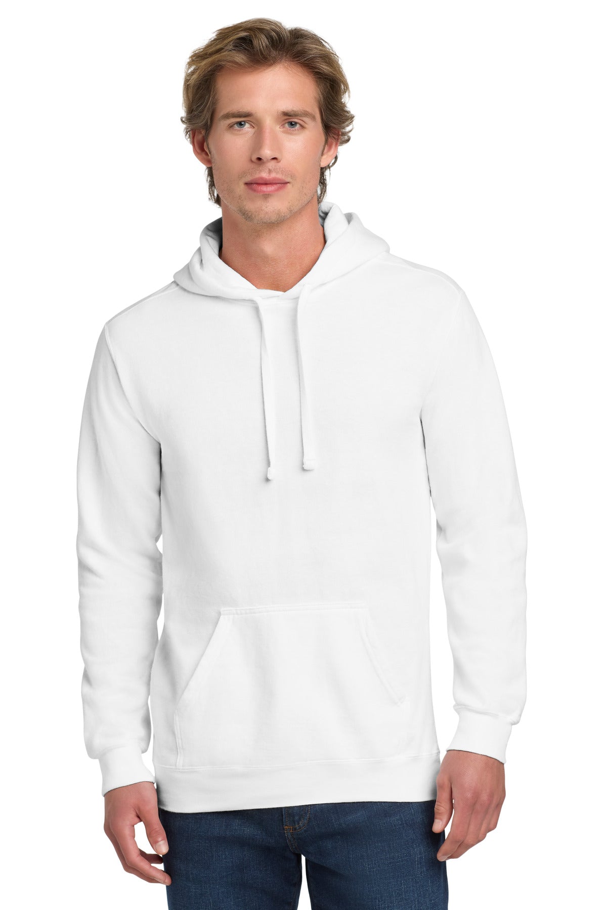 COMFORT COLORS  Ring Spun Hooded Sweatshirt - White