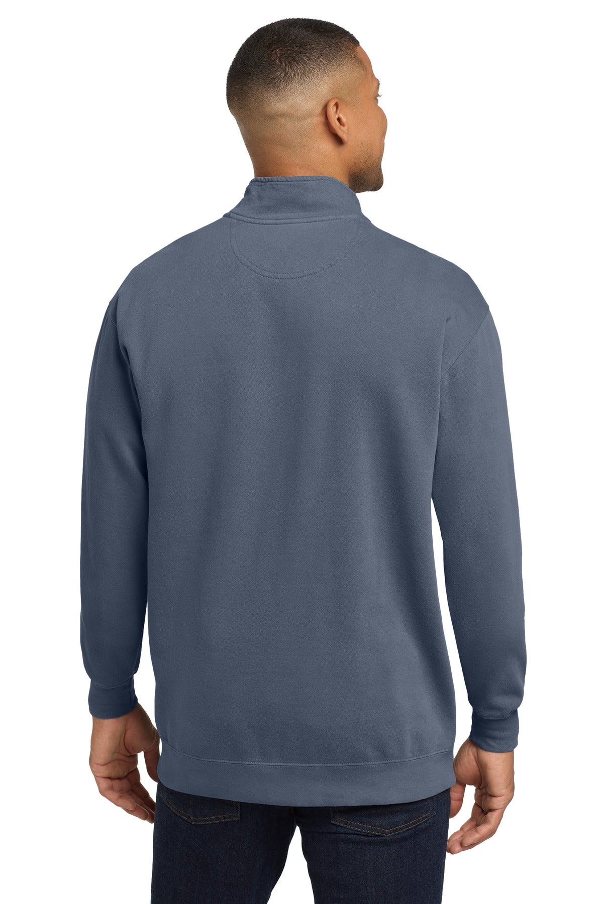 COMFORT COLORS  Ring Spun 1/4-Zip Sweatshirt - Blue Jean
