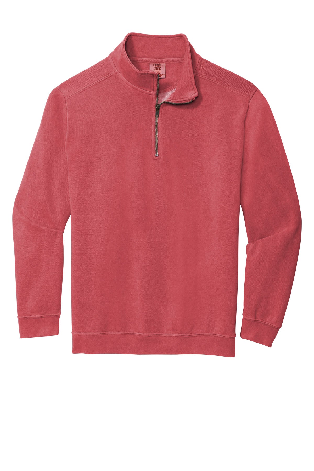 COMFORT COLORS  Ring Spun 1/4-Zip Sweatshirt - Crimson