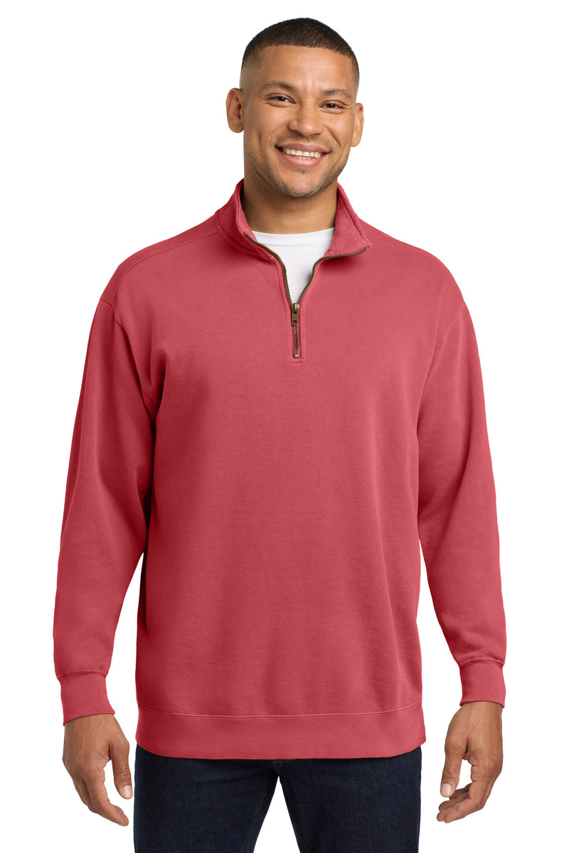 COMFORT COLORS  Ring Spun 1/4-Zip Sweatshirt - Crimson