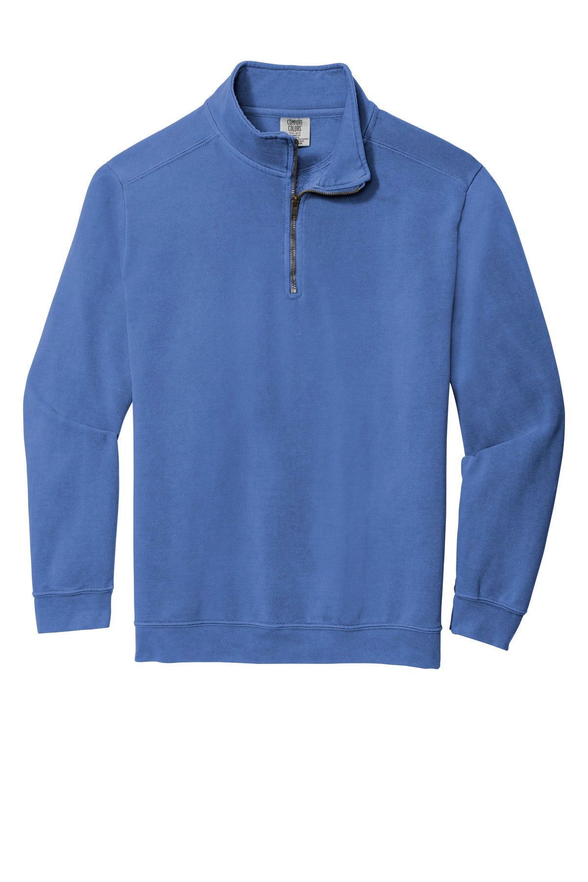 COMFORT COLORS  Ring Spun 1/4-Zip Sweatshirt - Flo Blue