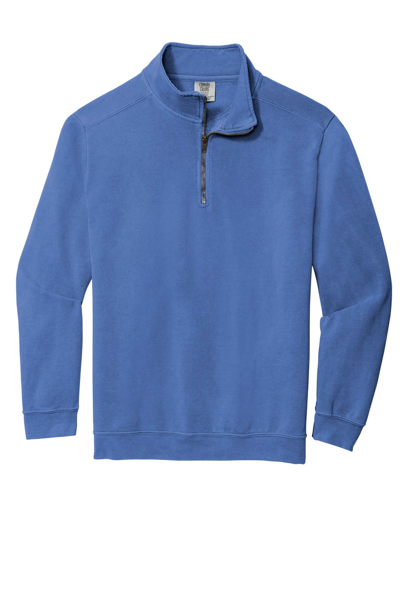 COMFORT COLORS  Ring Spun 1/4-Zip Sweatshirt - Flo Blue