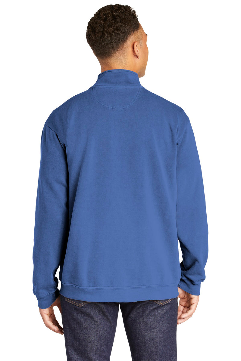 COMFORT COLORS  Ring Spun 1/4-Zip Sweatshirt - Flo Blue