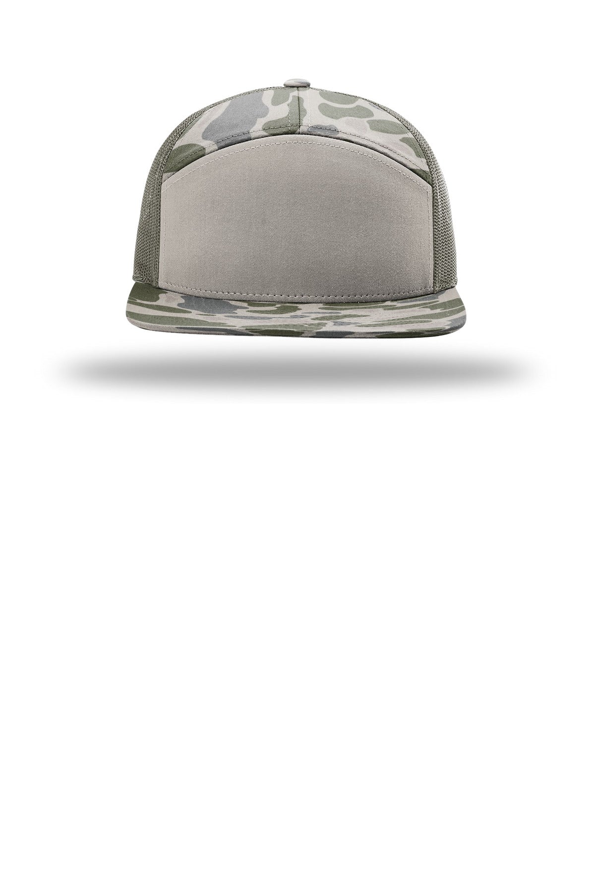 Richardson Printed 7-Panel Trucker - Marsh Duck Camo/ Loden