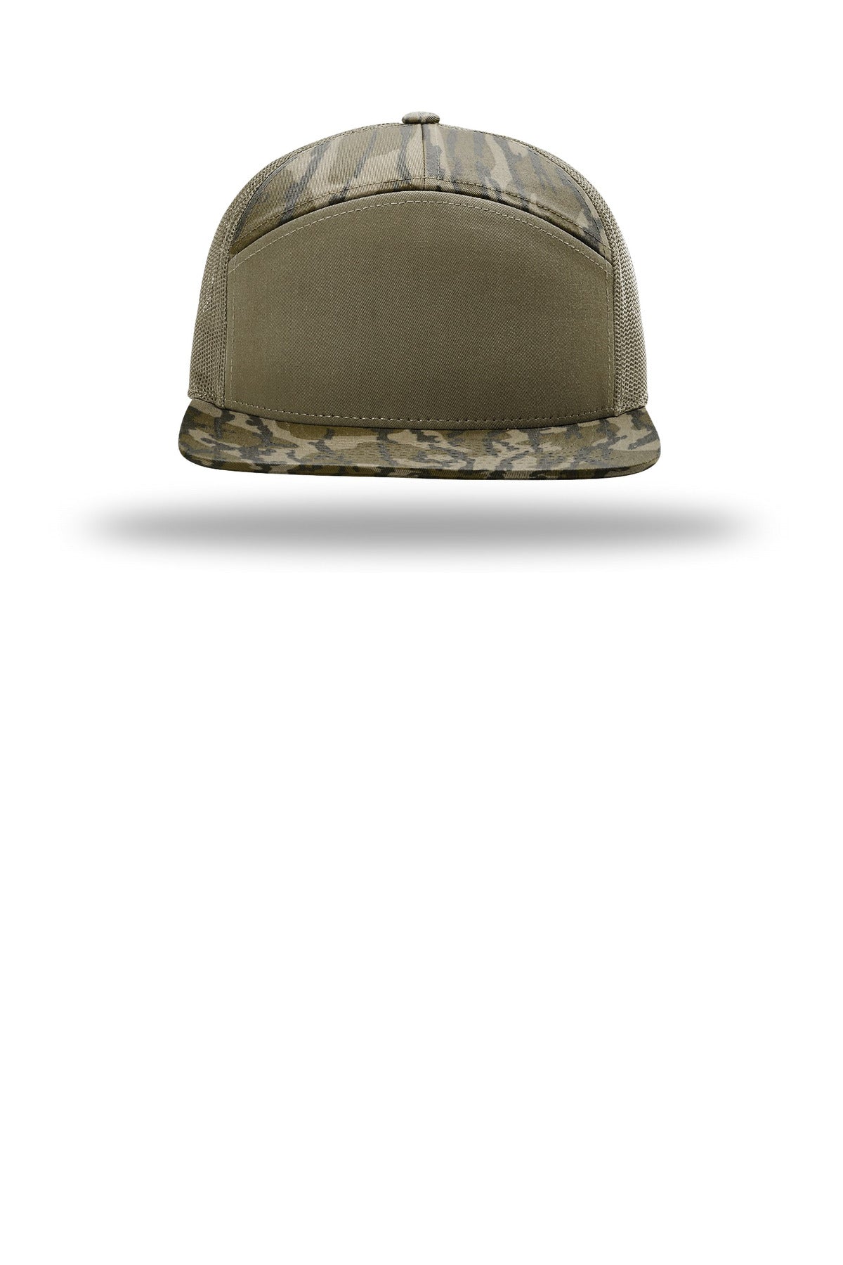 Richardson Printed 7-Panel Trucker - Mossy Oak Bottomland/ Loden