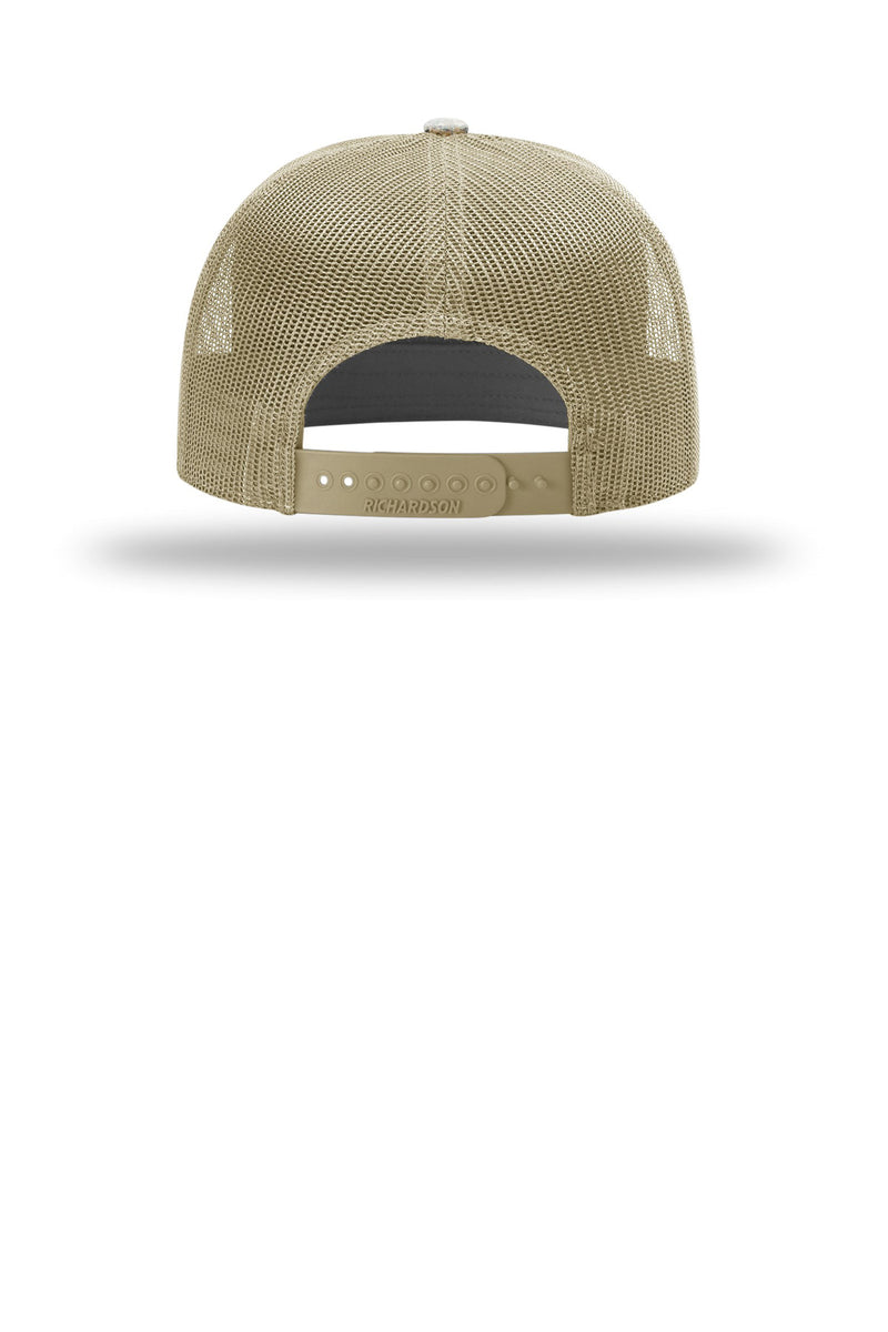 Richardson Printed 7-Panel Trucker - Realtree Advantage/ Khaki