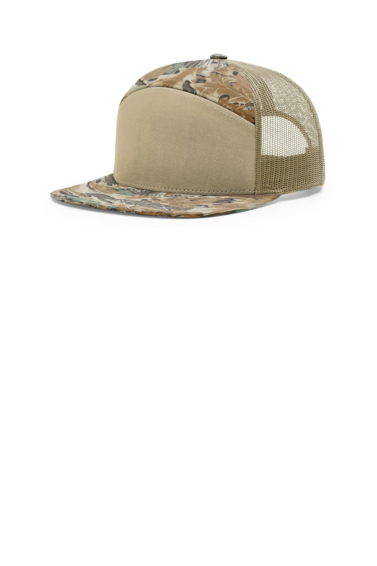 Richardson Printed 7-Panel Trucker - Realtree Advantage/ Khaki