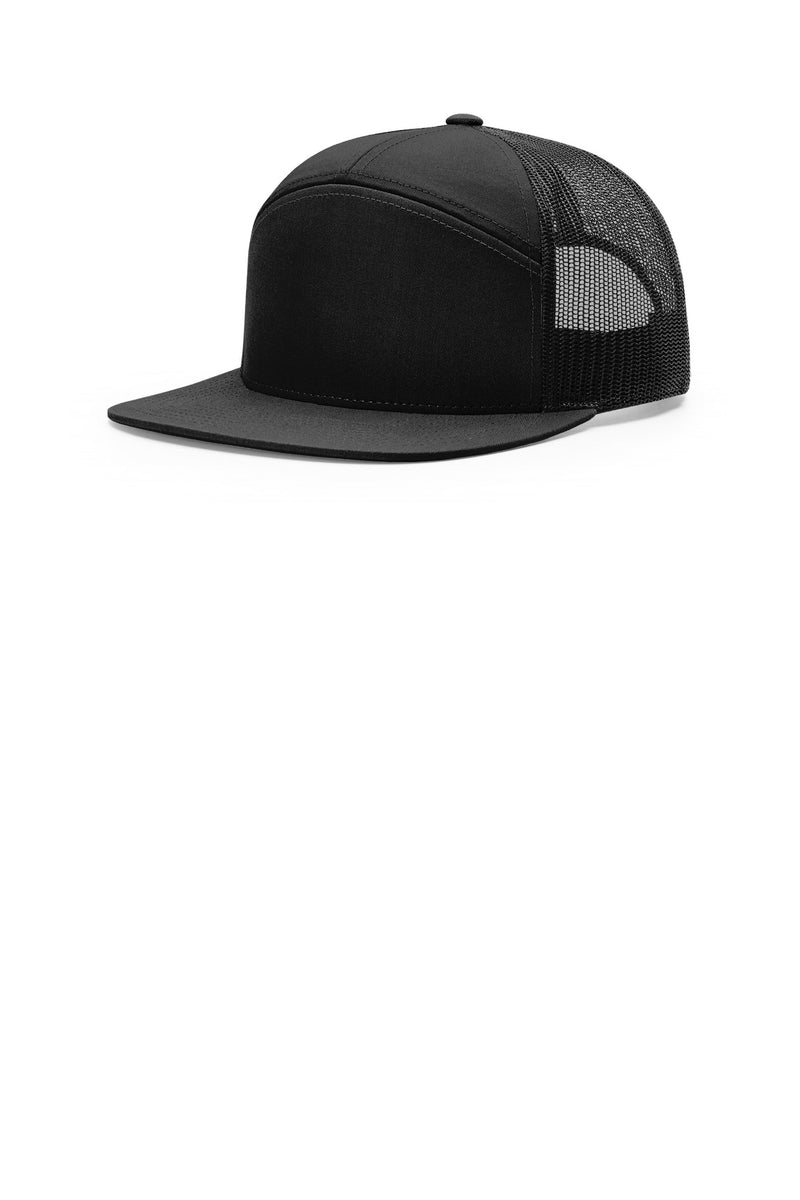 Richardson 7-Panel Trucker - Black