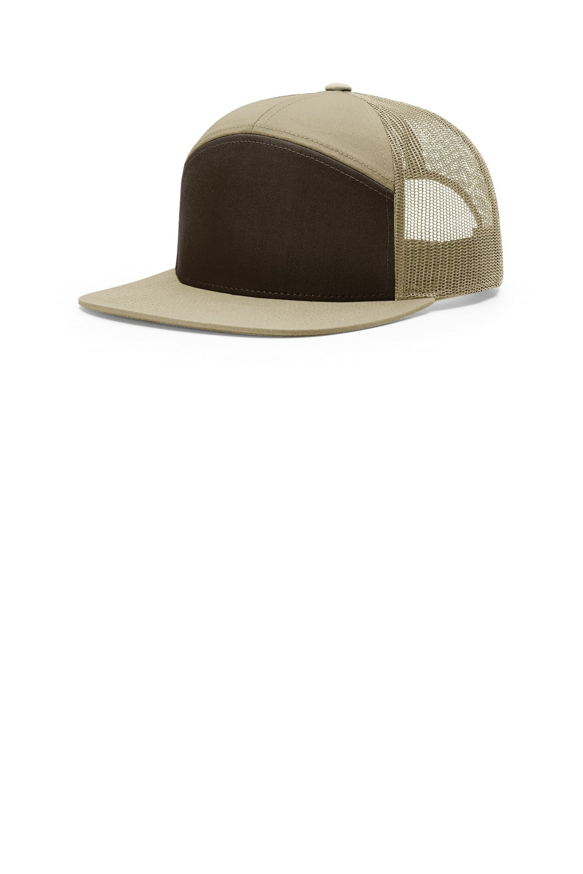 Richardson 7-Panel Trucker - Brown/ Khaki/ Khaki