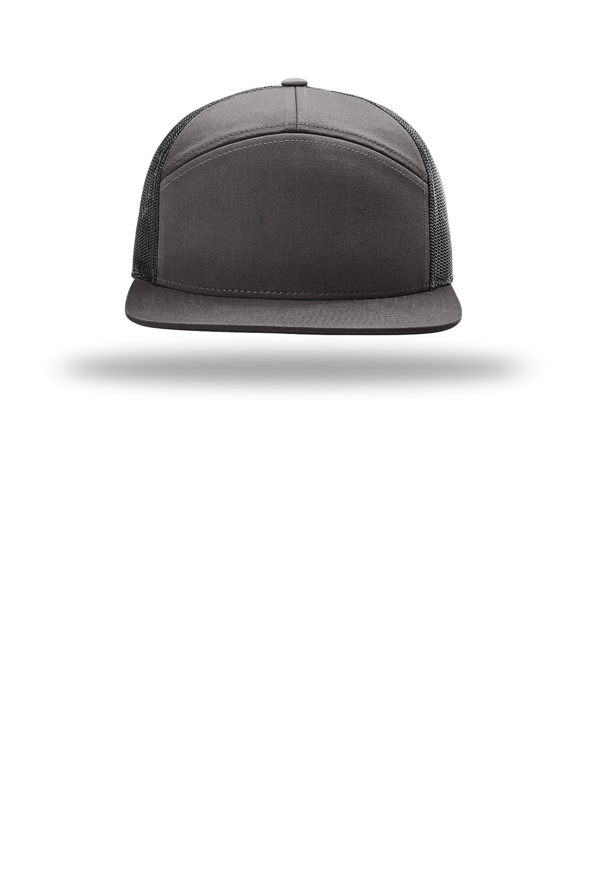 Richardson 7-Panel Trucker - Charcoal/ Black