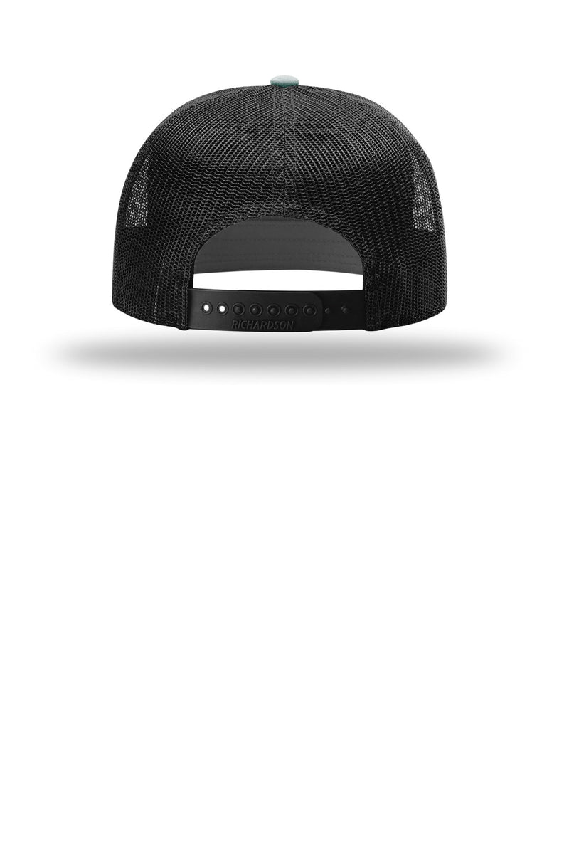Richardson 7-Panel Trucker - Dark Green/ Black