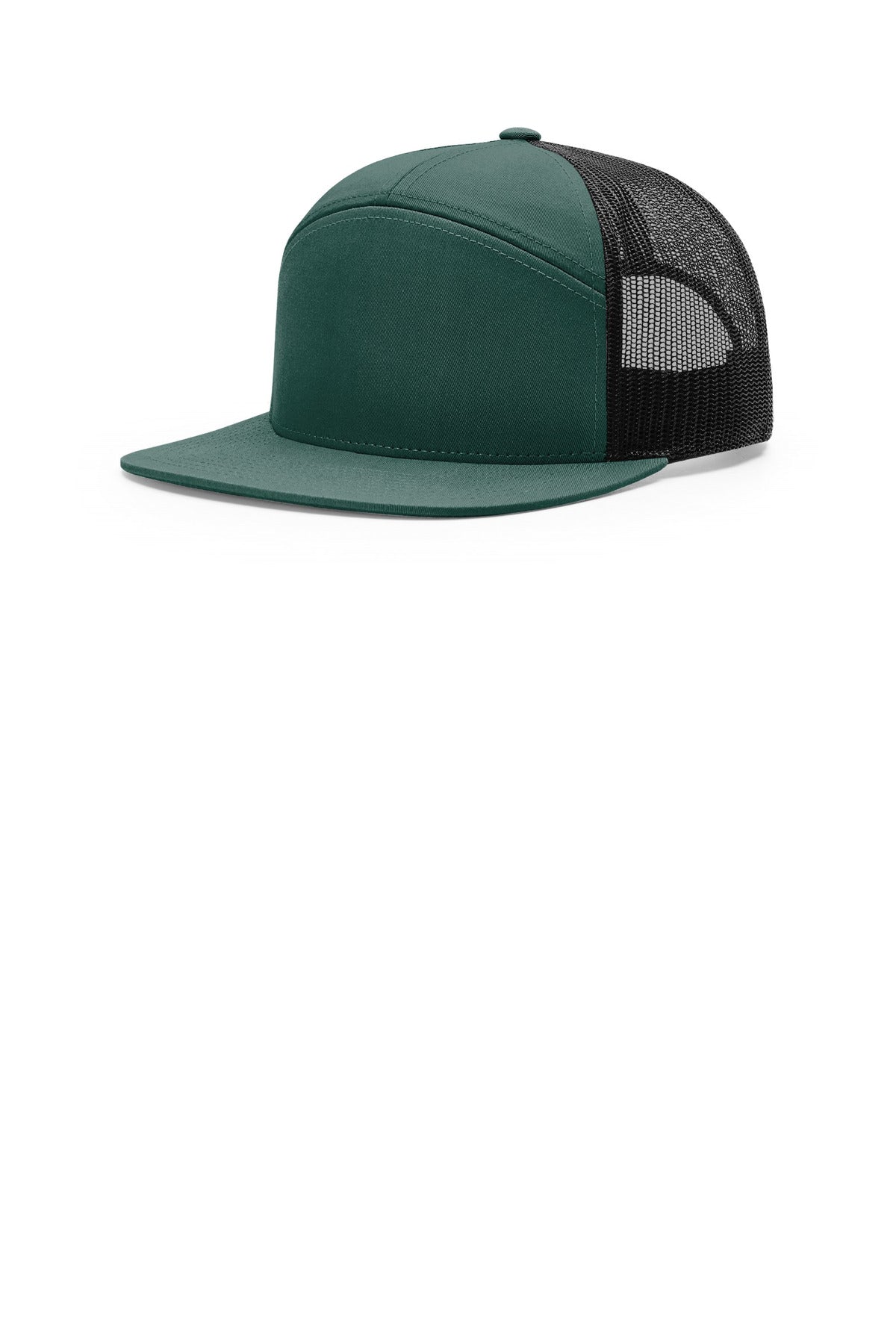 Richardson 7-Panel Trucker - Dark Green/ Black