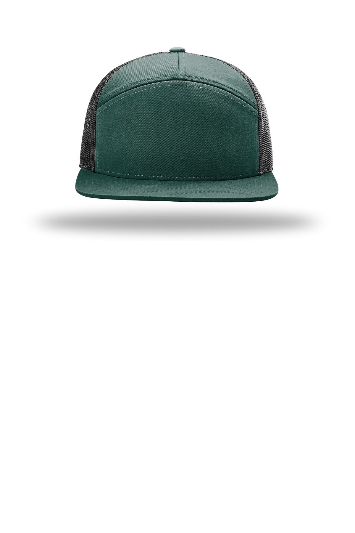 Richardson 7-Panel Trucker - Dark Green/ Black