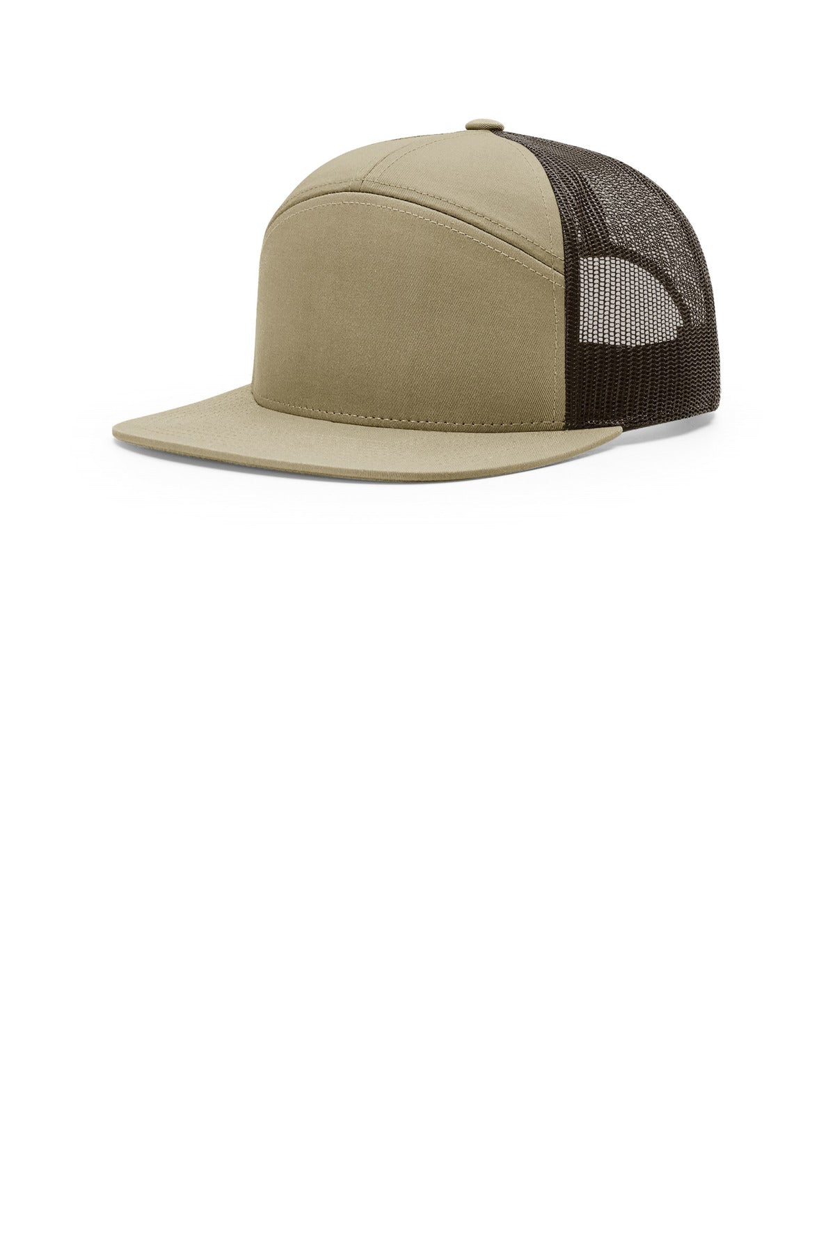 Richardson 7-Panel Trucker - Pale Khaki/ Brown