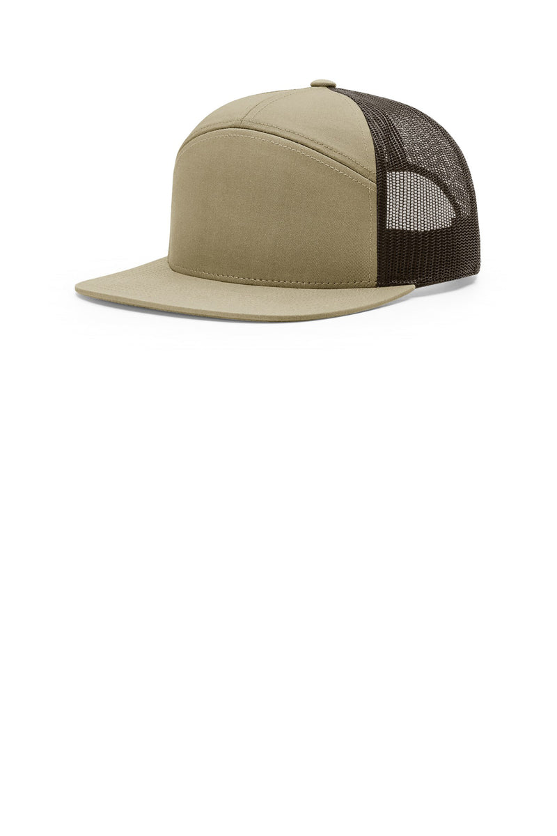 Richardson 7-Panel Trucker - Pale Khaki/ Brown