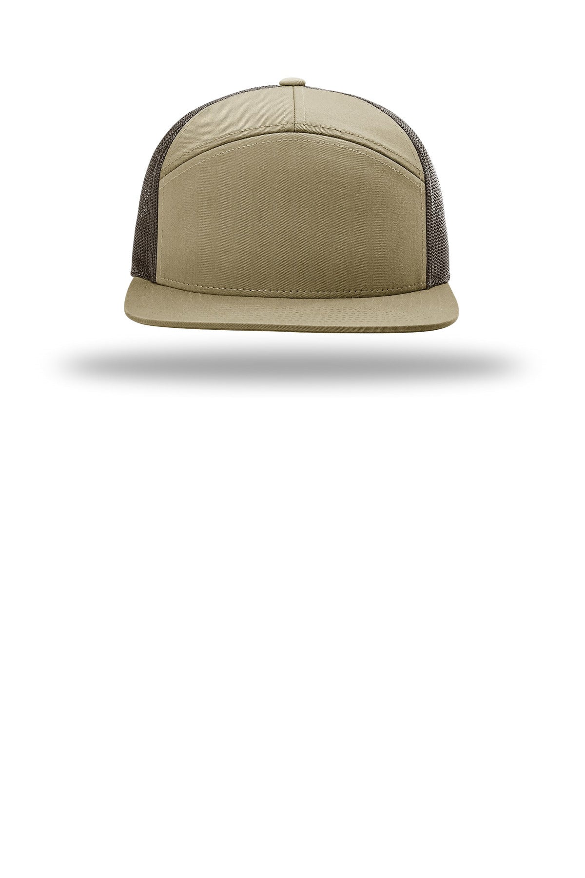 Richardson 7-Panel Trucker - Pale Khaki/ Brown