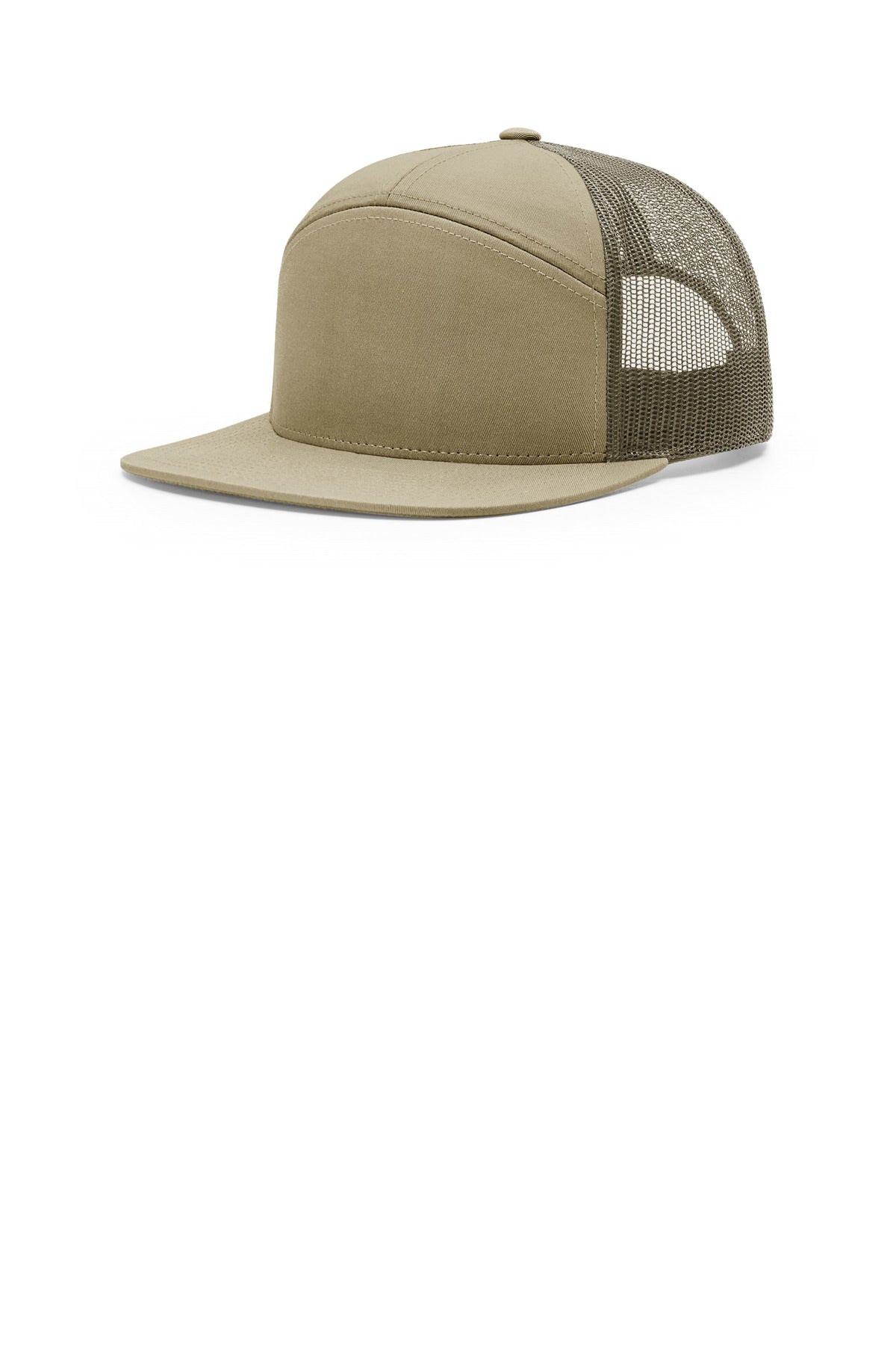 Richardson 7-Panel Trucker - Pale Khaki/ Loden
