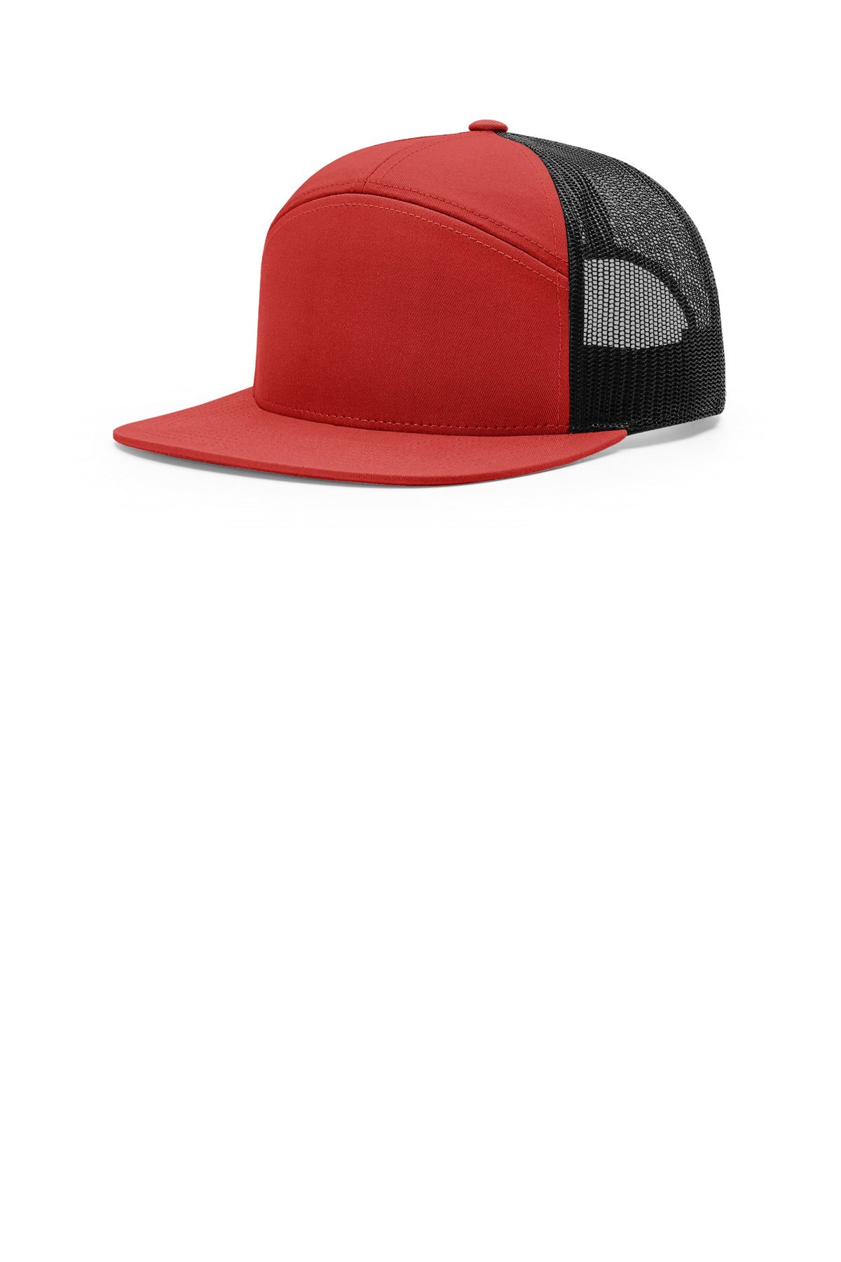 Richardson 7-Panel Trucker - Red/ Black