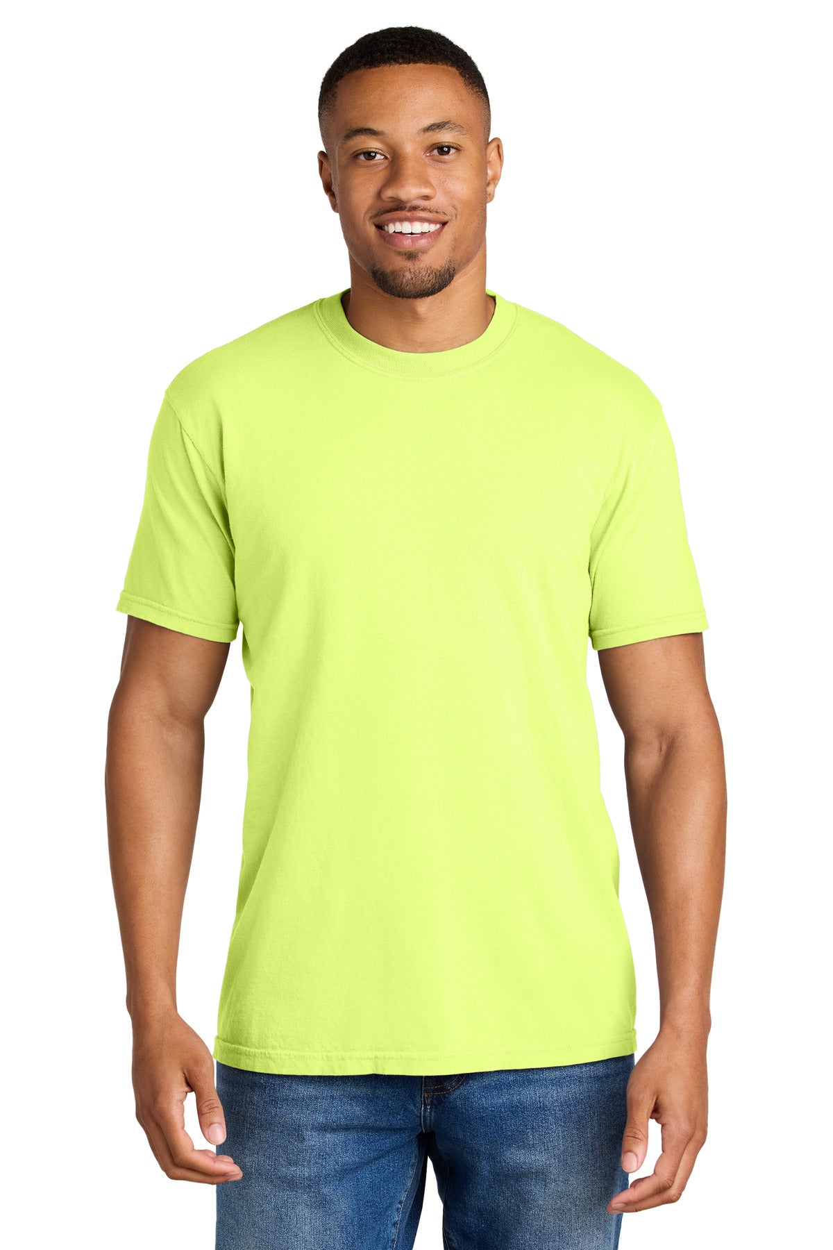 COMFORT COLORS  Heavyweight Ring Spun Tee - Neon Lemon
