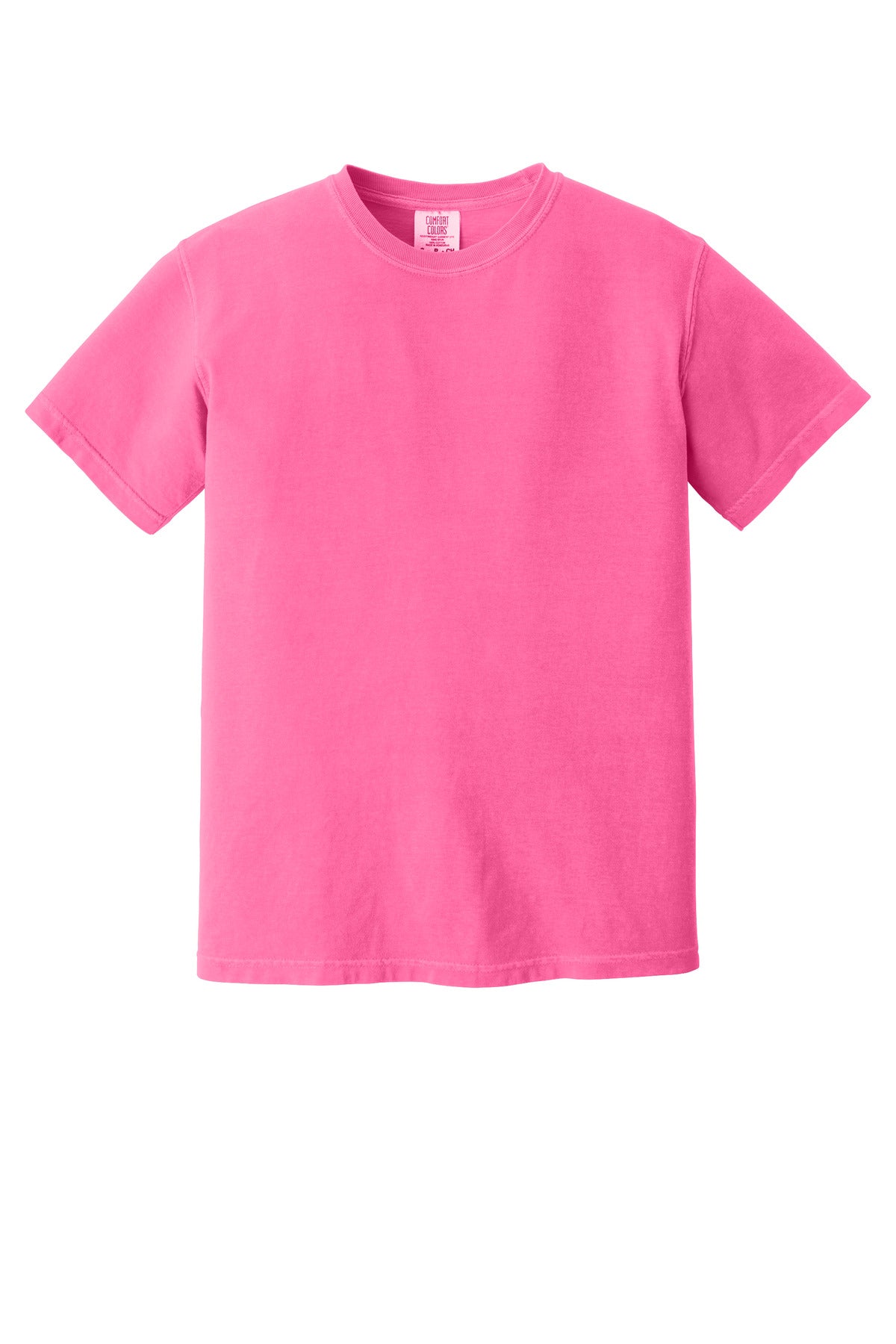 COMFORT COLORS  Heavyweight Ring Spun Tee - Neon Pink