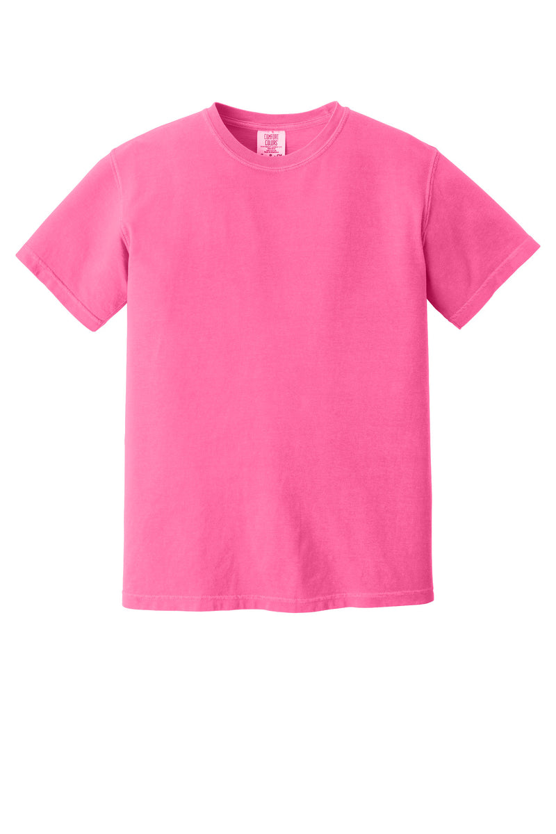 COMFORT COLORS  Heavyweight Ring Spun Tee - Neon Pink