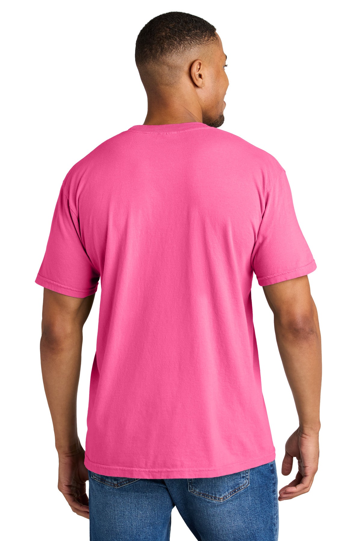 COMFORT COLORS  Heavyweight Ring Spun Tee - Neon Pink