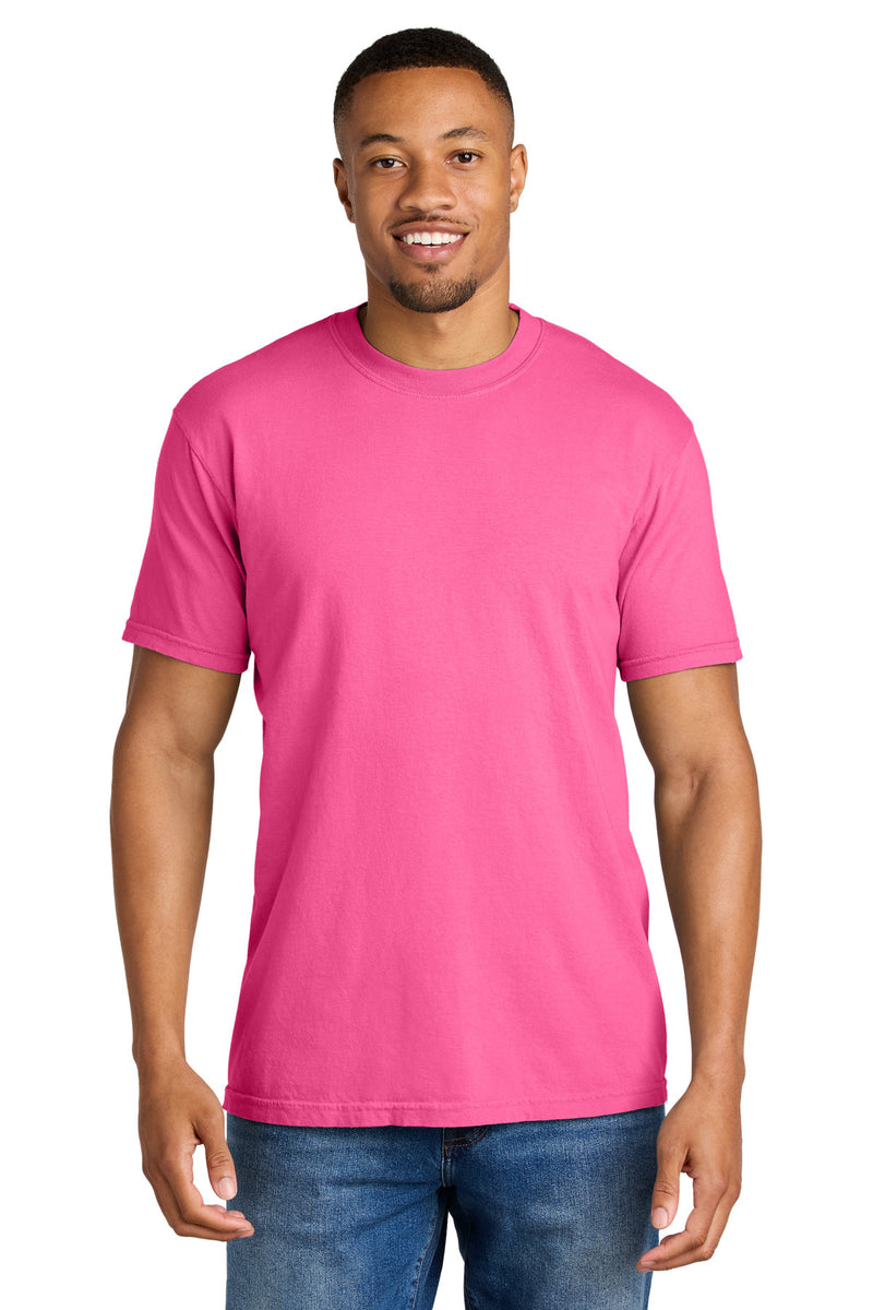 COMFORT COLORS  Heavyweight Ring Spun Tee - Neon Pink