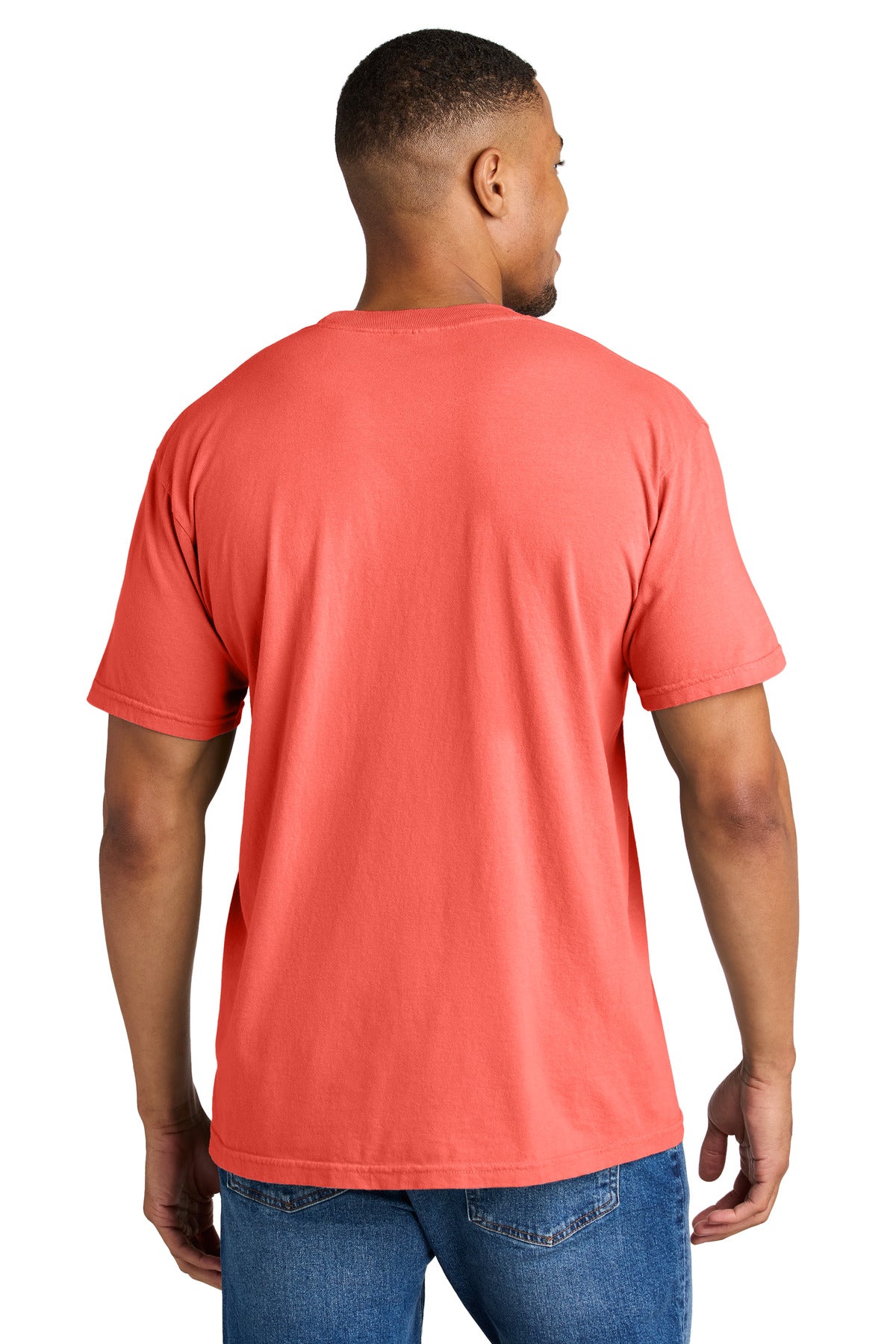 COMFORT COLORS  Heavyweight Ring Spun Tee - Neon Red Orange