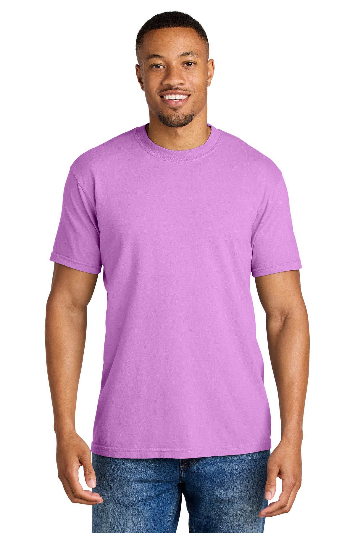 COMFORT COLORS  Heavyweight Ring Spun Tee - Neon Violet