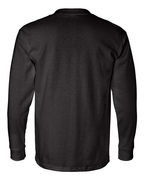 Unisex USA-Made Long Sleeve Pocket T-Shirt - Black
