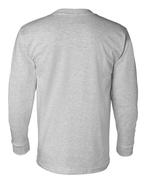 Unisex USA-Made Long Sleeve Pocket T-Shirt - Dark Ash