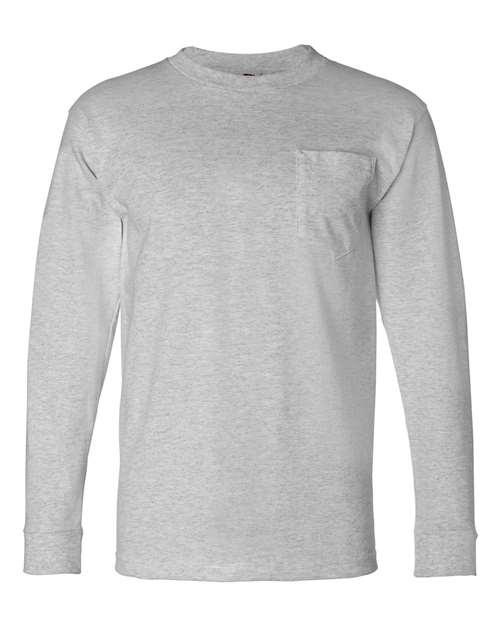 Unisex USA-Made Long Sleeve Pocket T-Shirt - Dark Ash