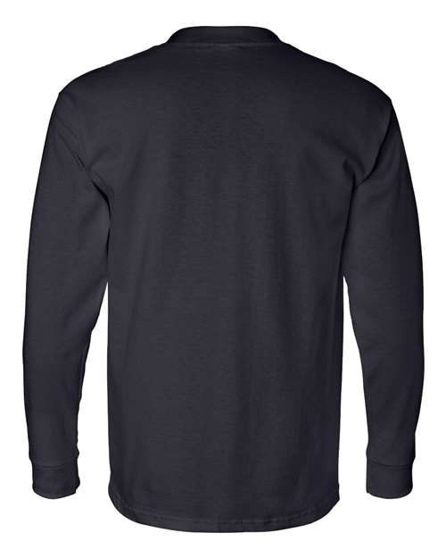Unisex USA-Made Long Sleeve Pocket T-Shirt - Navy