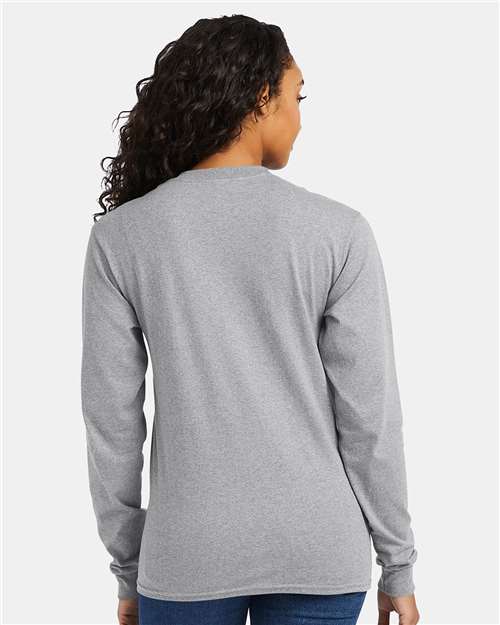 Essential-T Long Sleeve T-Shirt - Light Steel