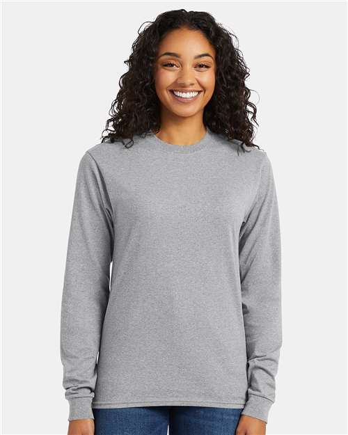 Essential-T Long Sleeve T-Shirt - Light Steel