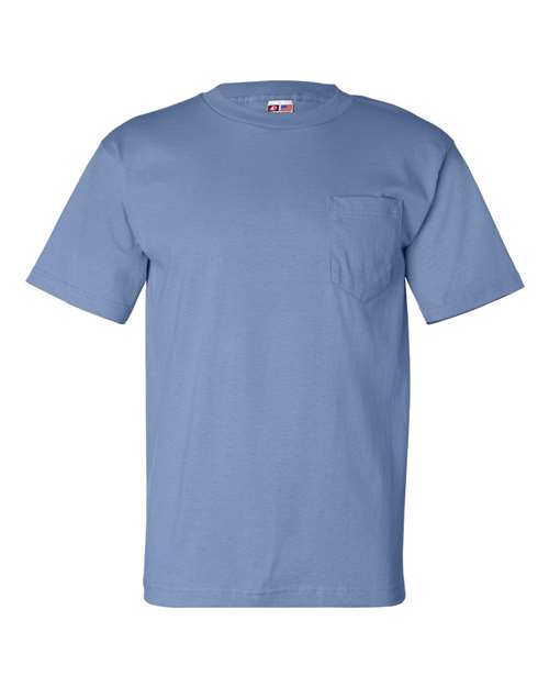 Unisex USA-Made Pocket T-Shirt - Carolina Blue