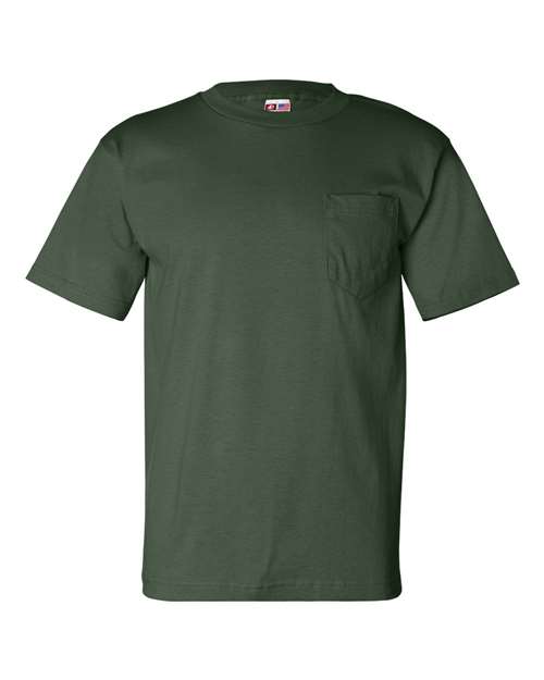 Unisex USA-Made Pocket T-Shirt - Forest Green