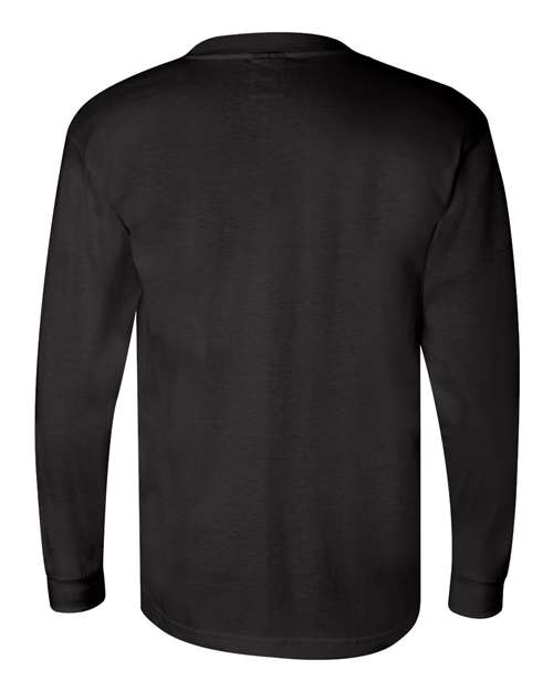 Unisex Union-Made Long Sleeve Pocket T-Shirt - Black