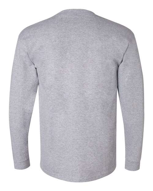 Unisex Union-Made Long Sleeve Pocket T-Shirt - Dark Ash