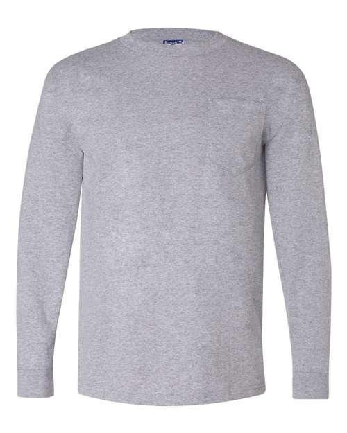 Unisex Union-Made Long Sleeve Pocket T-Shirt - Dark Ash