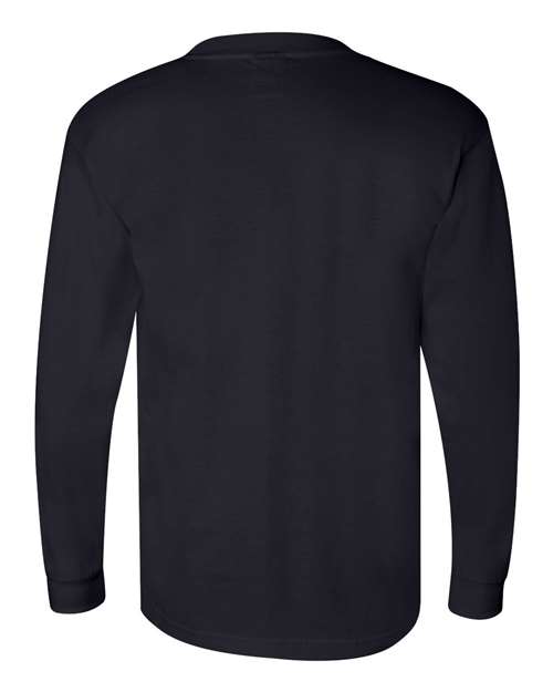 Unisex Union-Made Long Sleeve Pocket T-Shirt - Navy