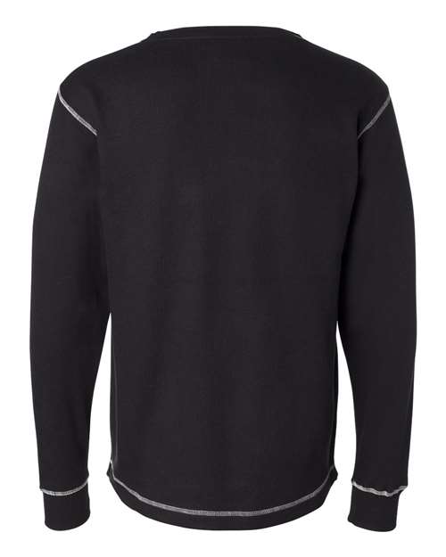 Men's Vintage Thermal Long Sleeve T-Shirt - Black/ Vintage White
