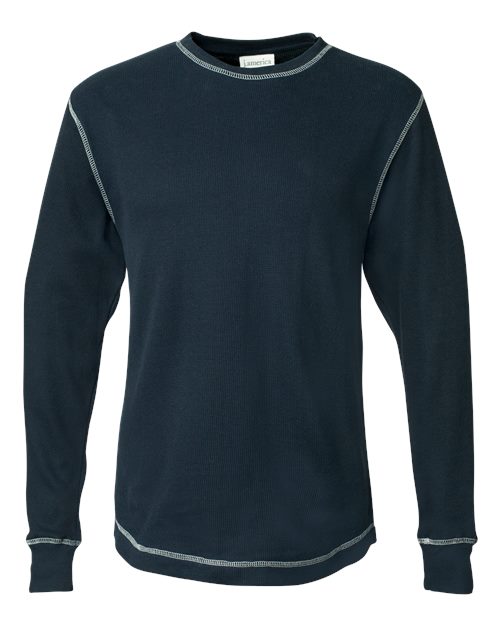 Men's Vintage Thermal Long Sleeve T-Shirt - Vintage Navy/ Vintage White