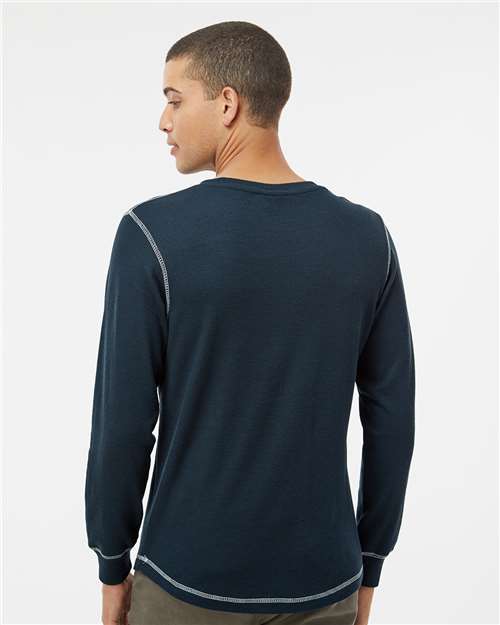 Men's Vintage Thermal Long Sleeve T-Shirt - Vintage Navy/ Vintage White