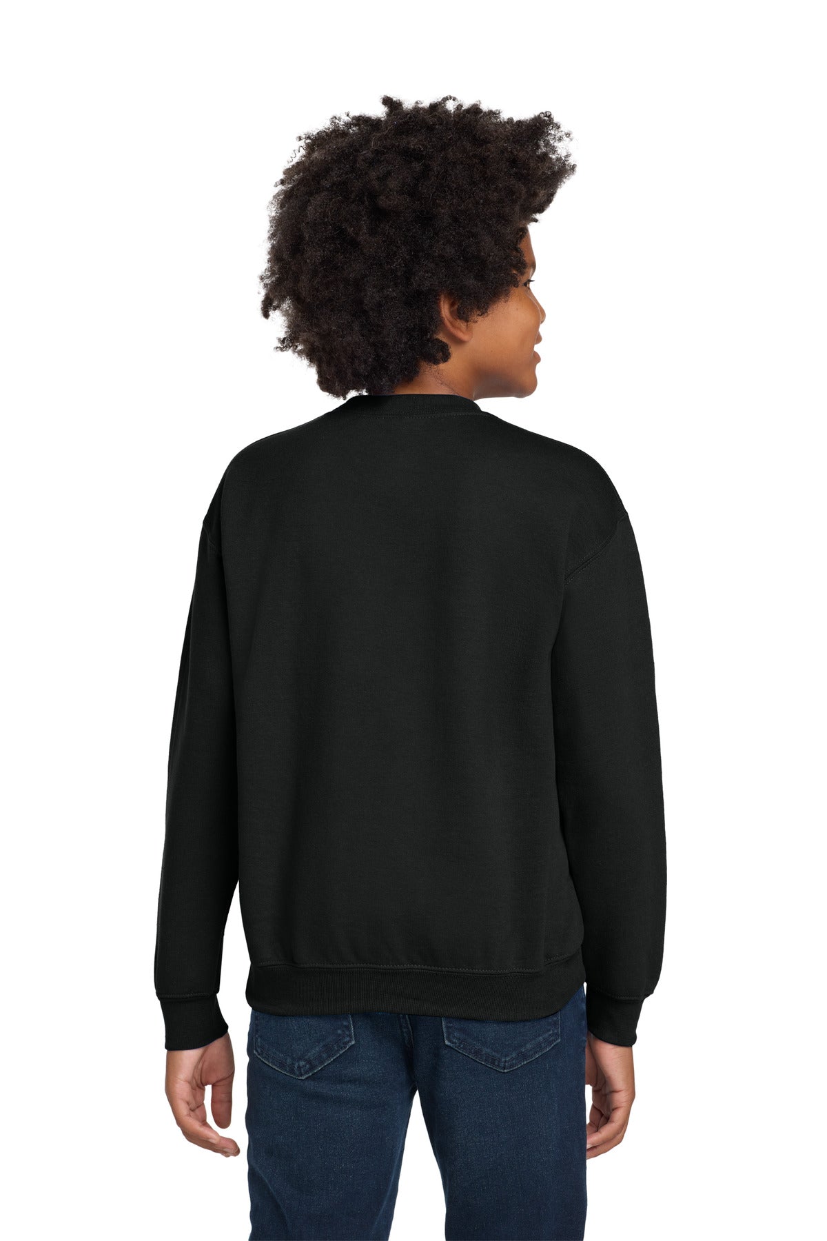 Gildan Youth Heavy Blend Crewneck Sweatshirt - Black